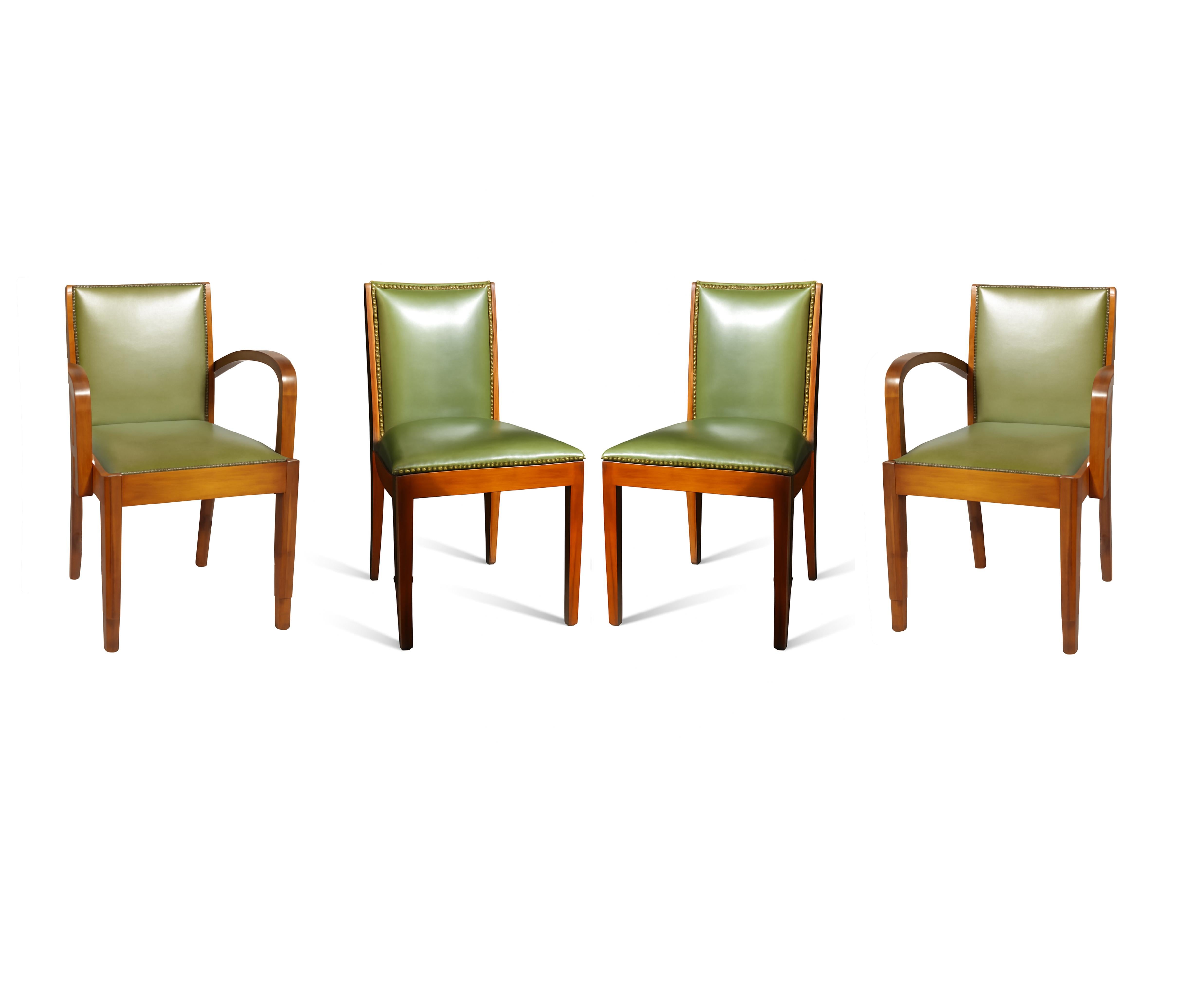 Ensemble de salle à manger Art déco avec 8 chaises, 20ème siècle en vente 14