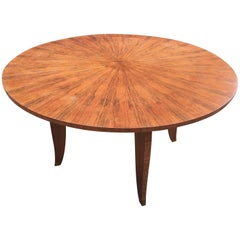 Art Deco Dining Room Table in Walnut, circa 1935