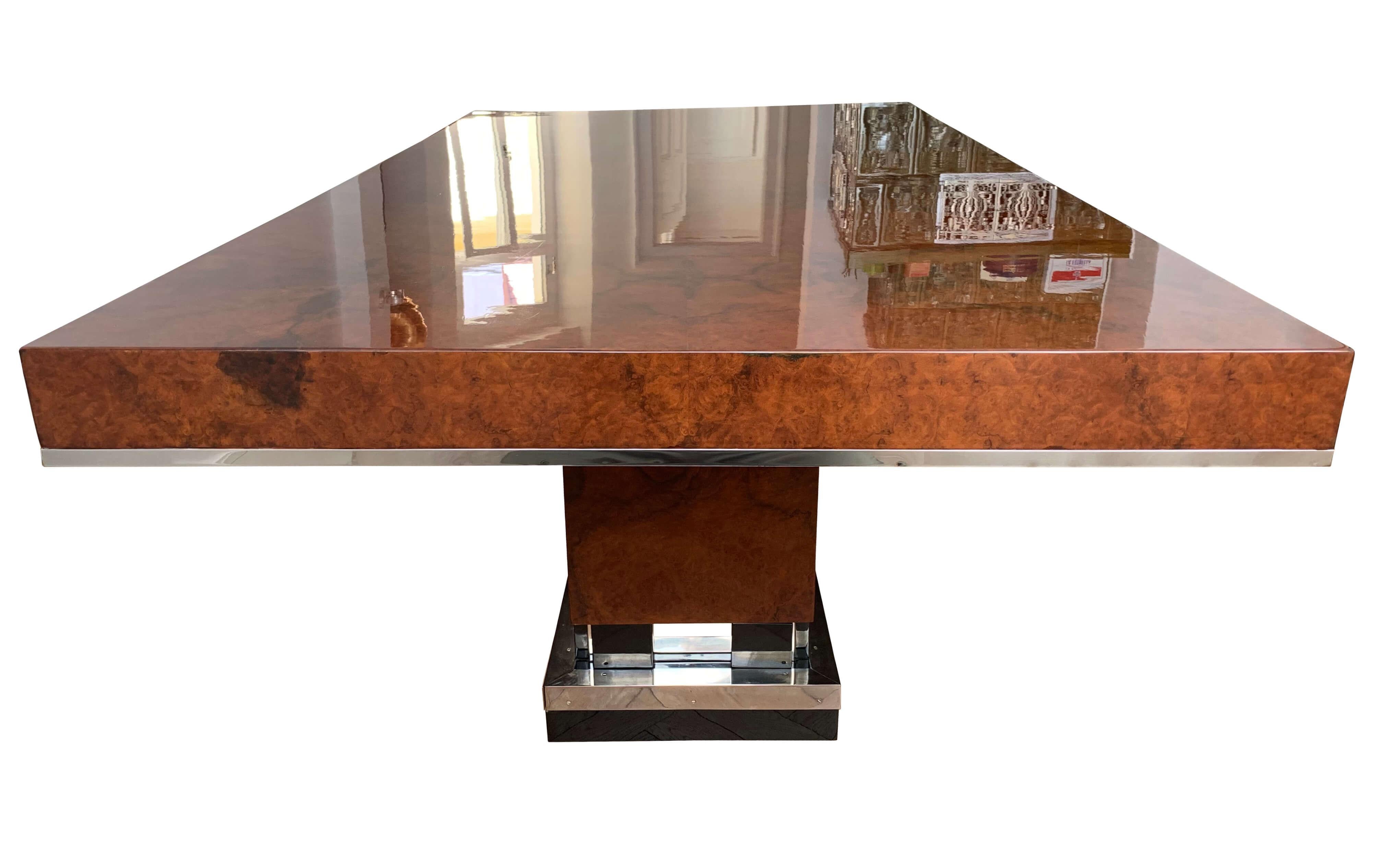 Art Deco Dining Room Table Walnut Roots Southern France Circa