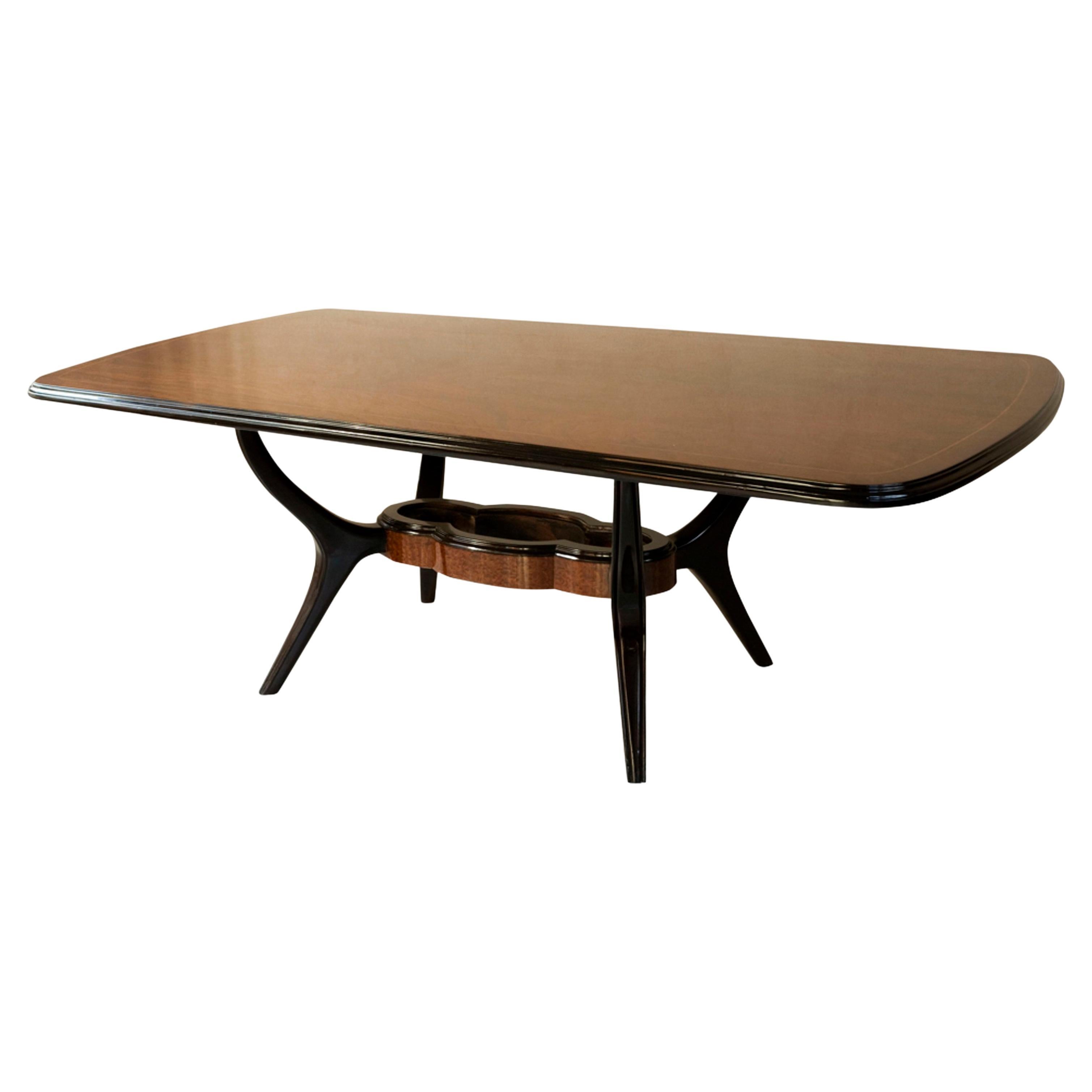 Art Deco Dining Table 1930, France, '8 People', Material, Wood