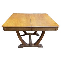 Art Deco dining table + 2 leaves