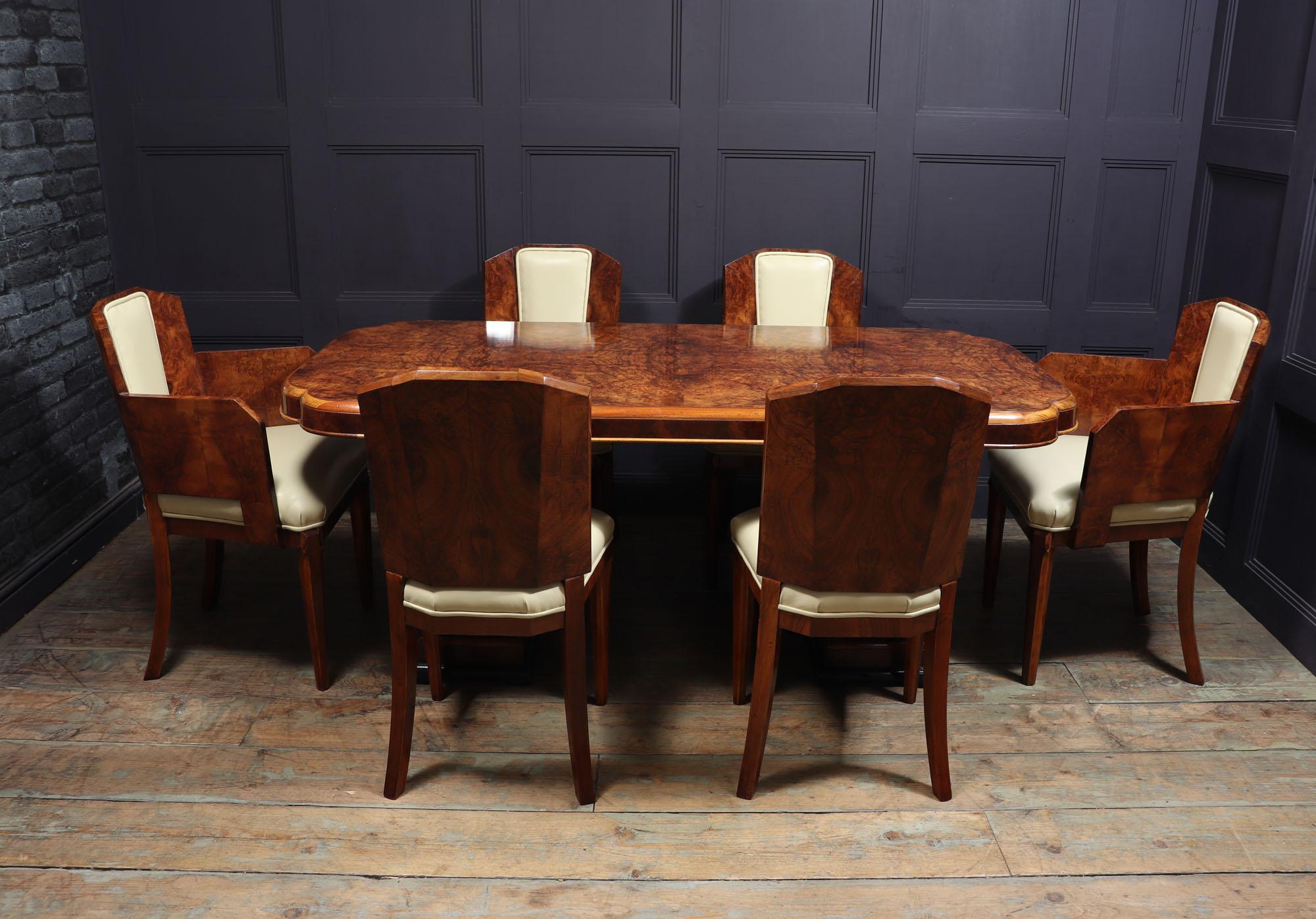 Art Deco Dining Table and Chairs by Hille 4