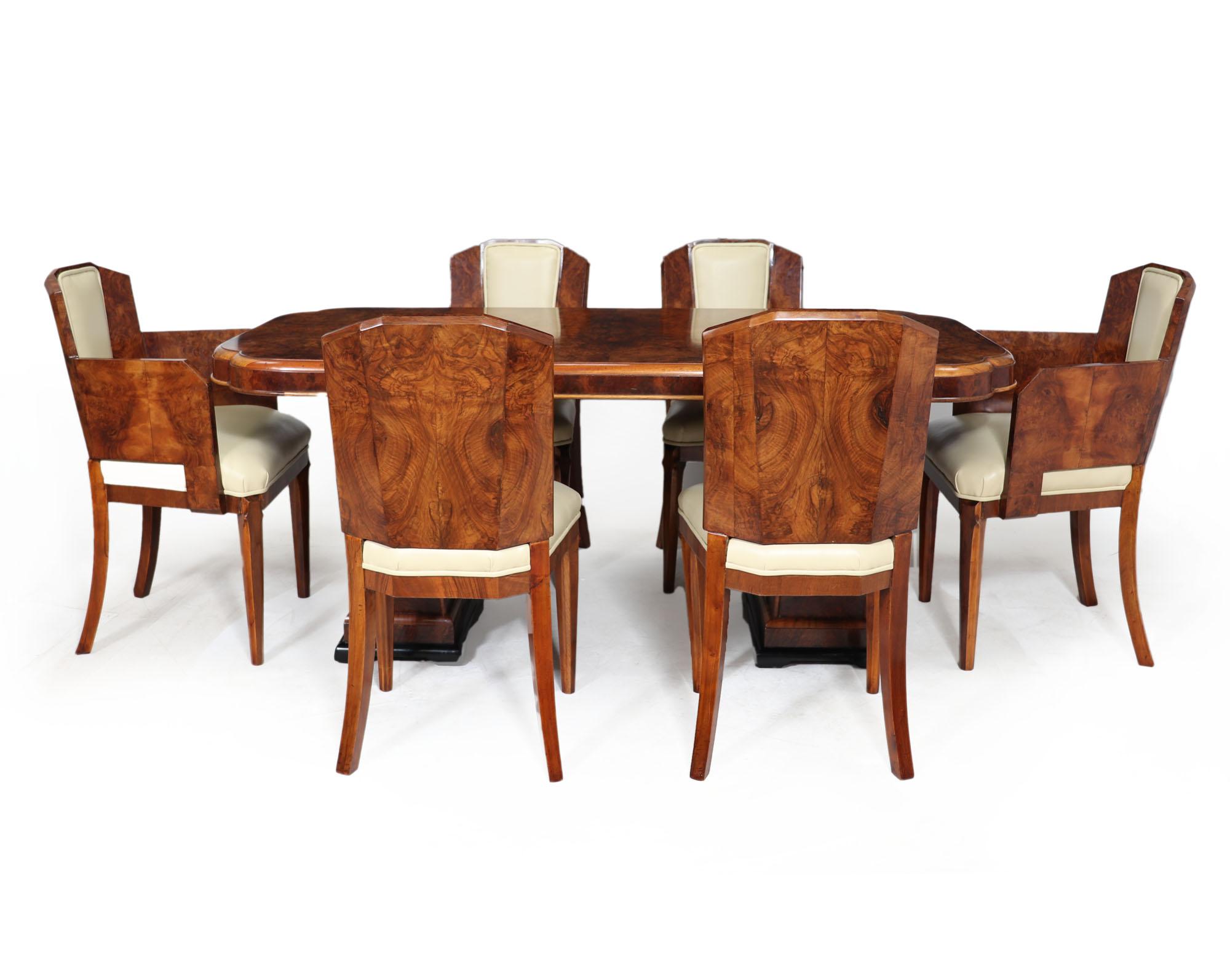Art Deco Dining Table and Chairs by Hille In Excellent Condition In Paddock Wood Tonbridge, GB
