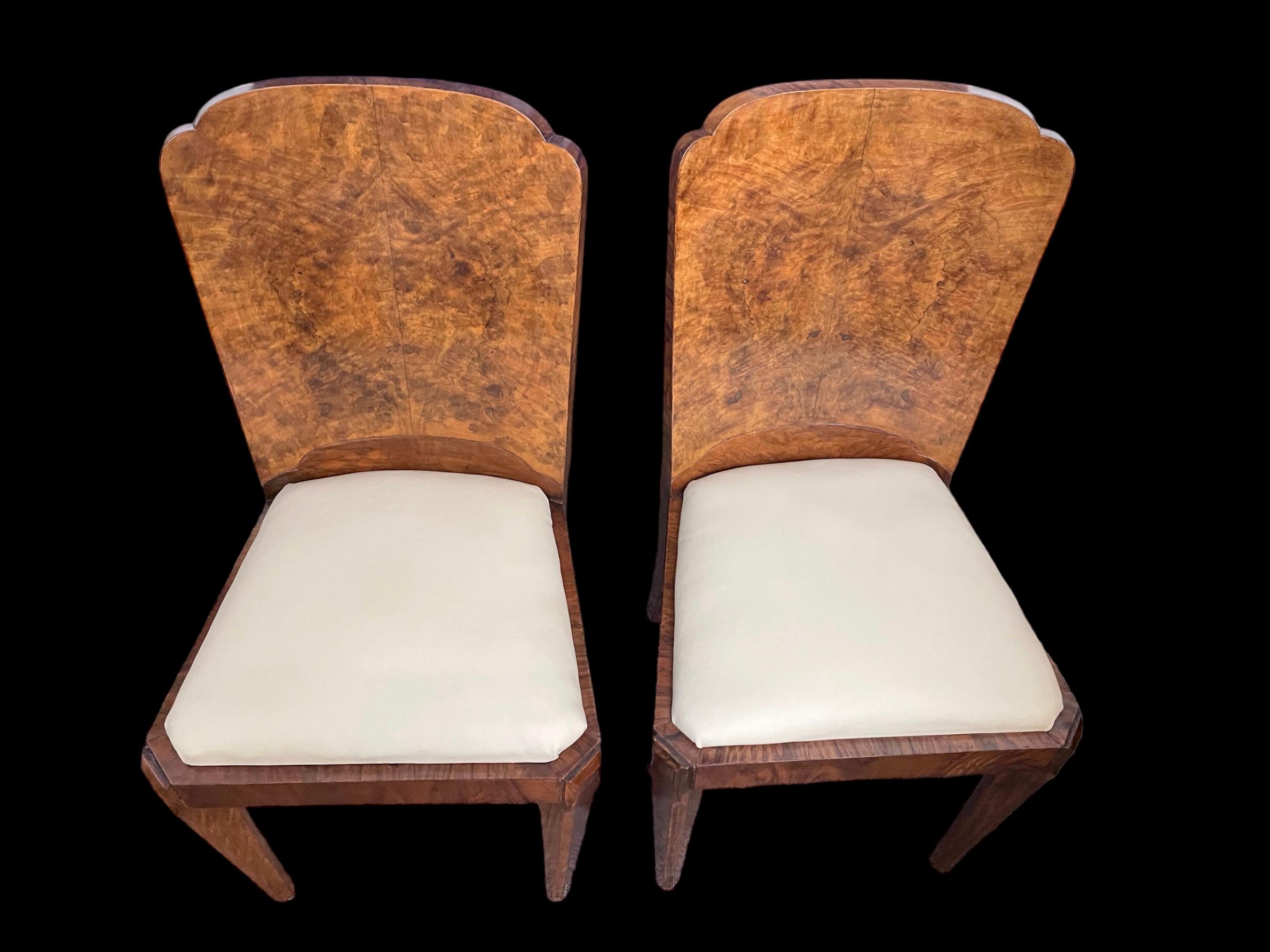 Table de salle à manger et six chaises Art déco par Maurice Adams en vente 1