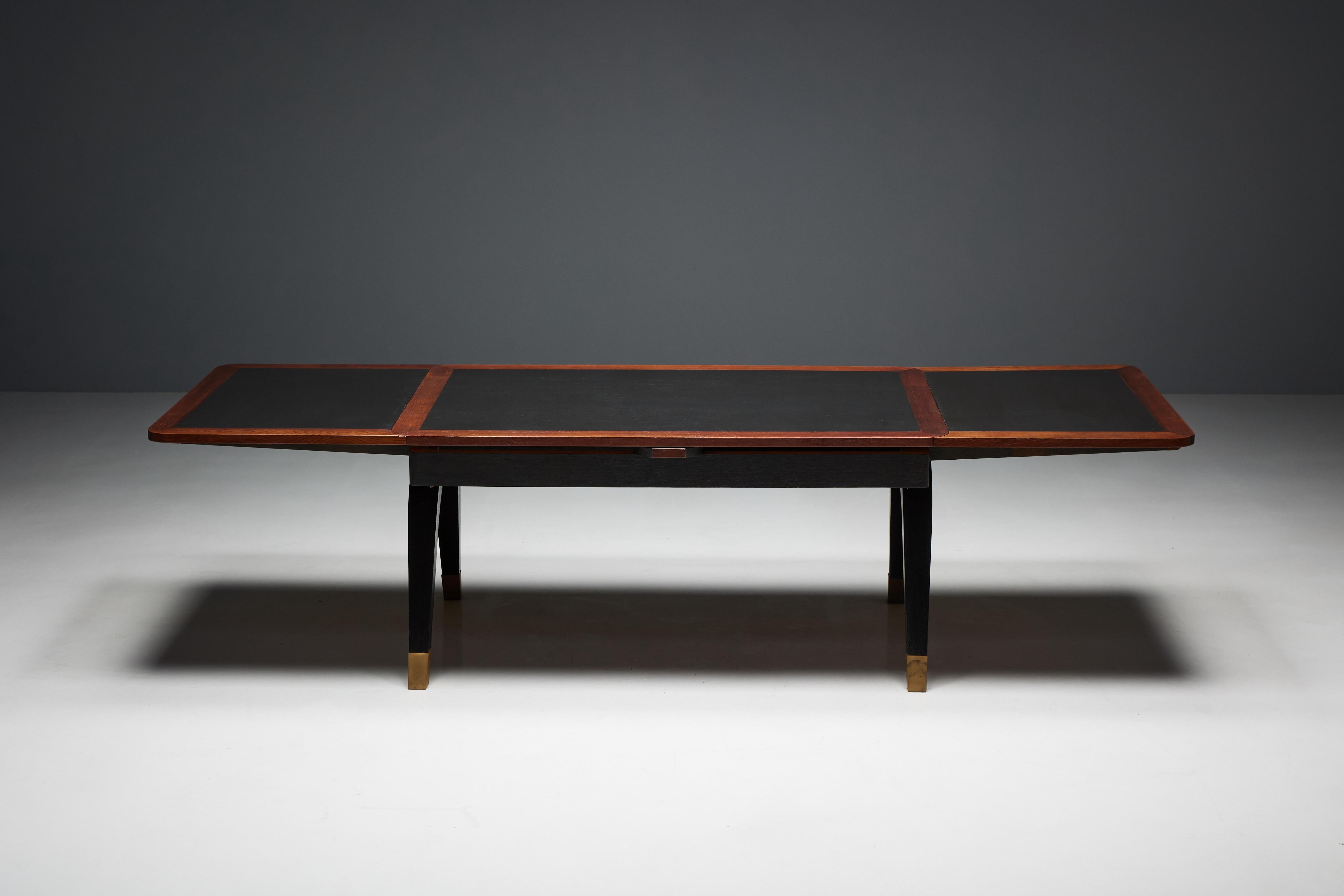 Art Deco Dining Table, Belgium, 1970s For Sale 1
