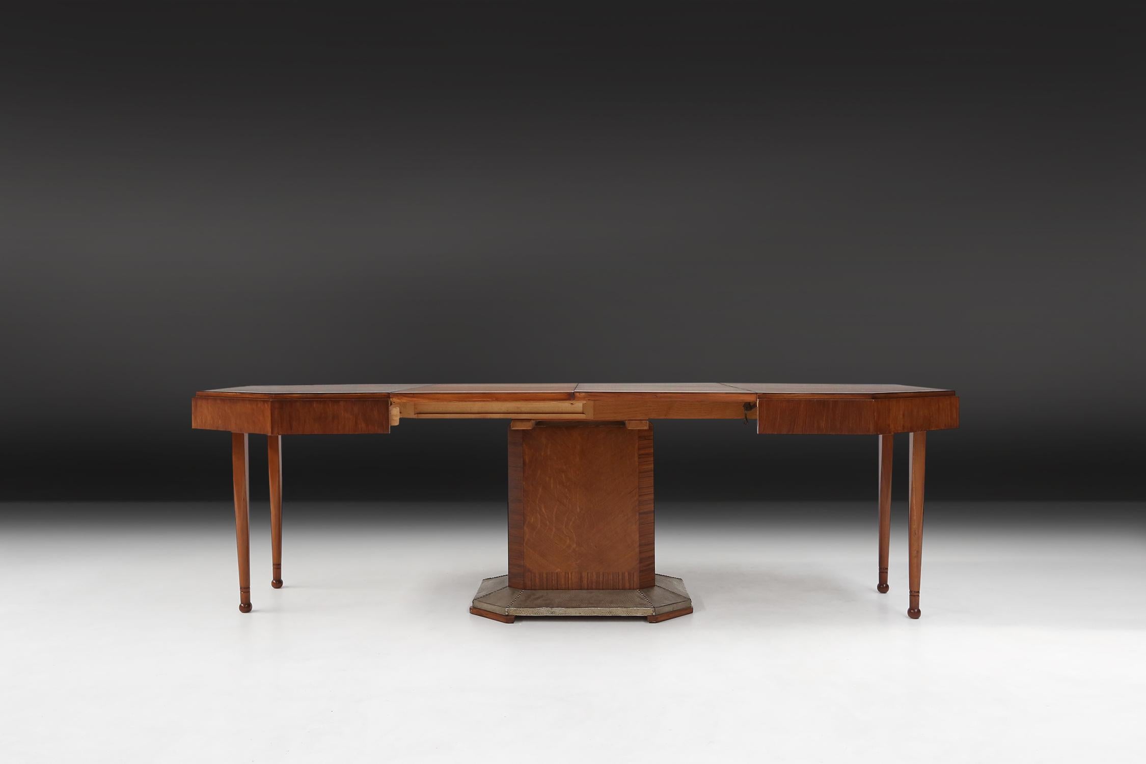 Art Deco Dining Table by De Coene, circa1930 For Sale 11