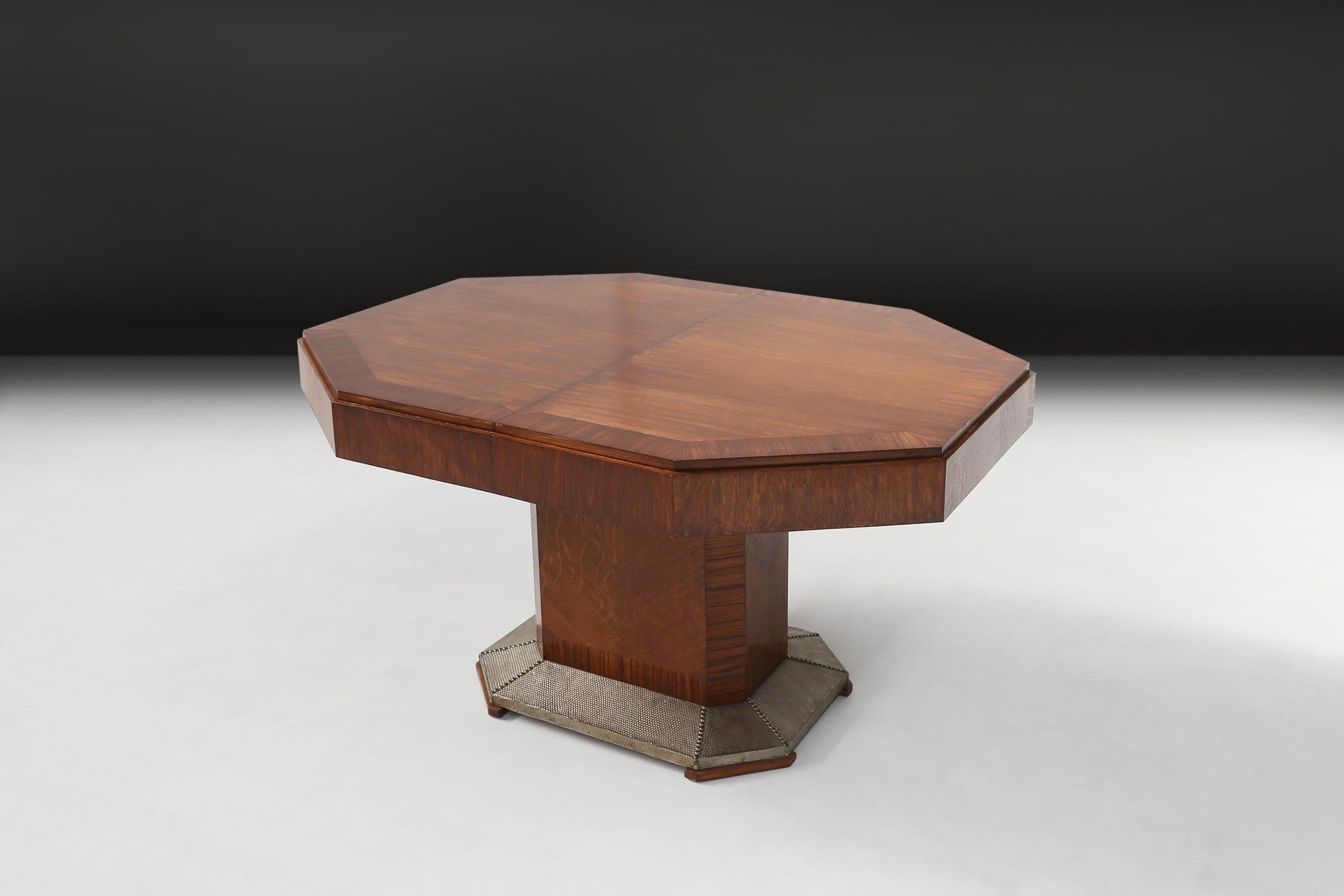 Art Deco Dining Table by De Coene, circa1930 For Sale 14