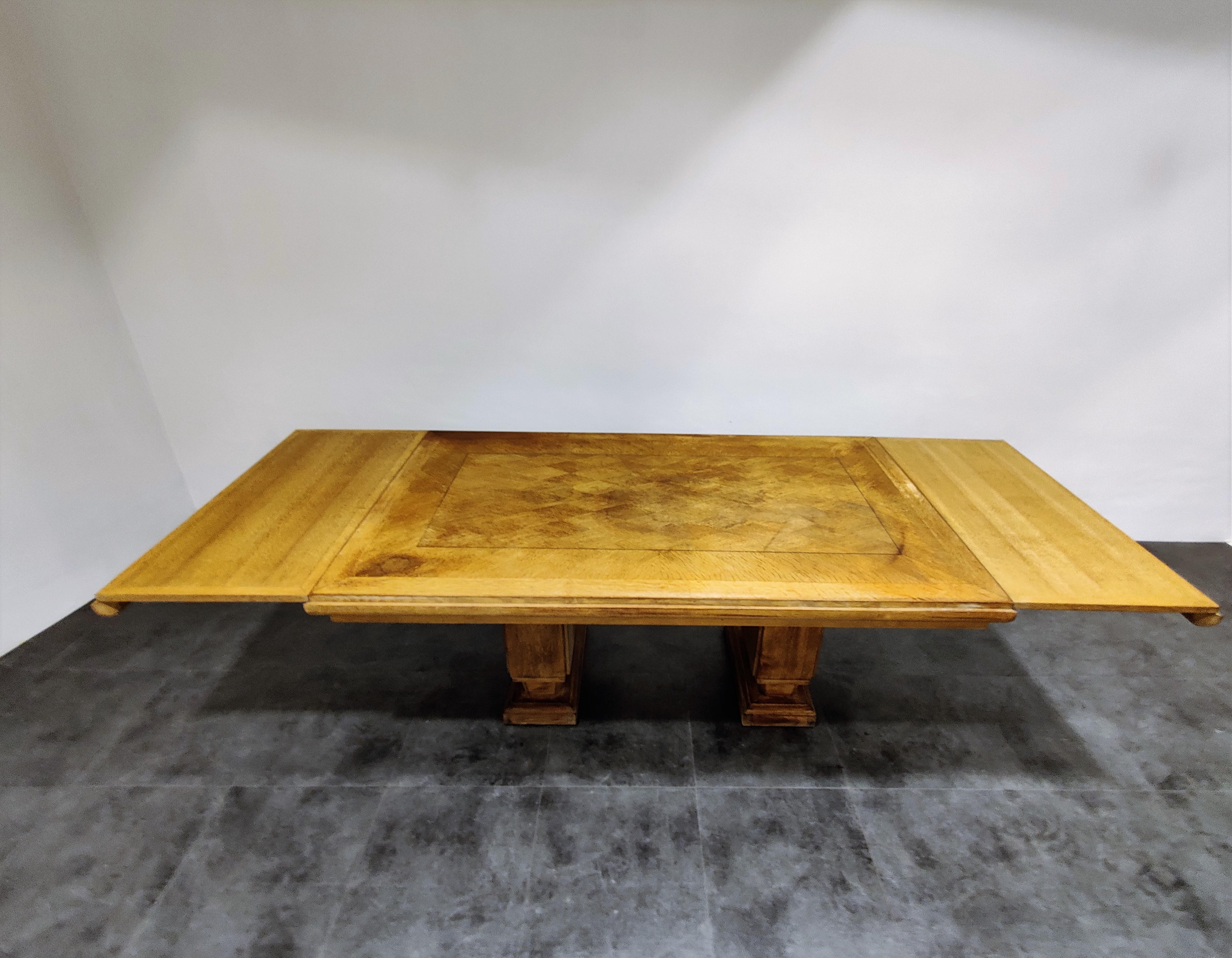 Art Deco Dining Table by Gaston Poisson, 1940s In Good Condition In HEVERLEE, BE