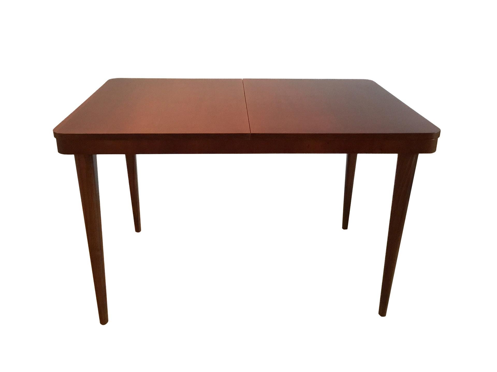 Woodwork Art Deco Dining Table by Jindřich Halabala for UP Závody, 1940s For Sale