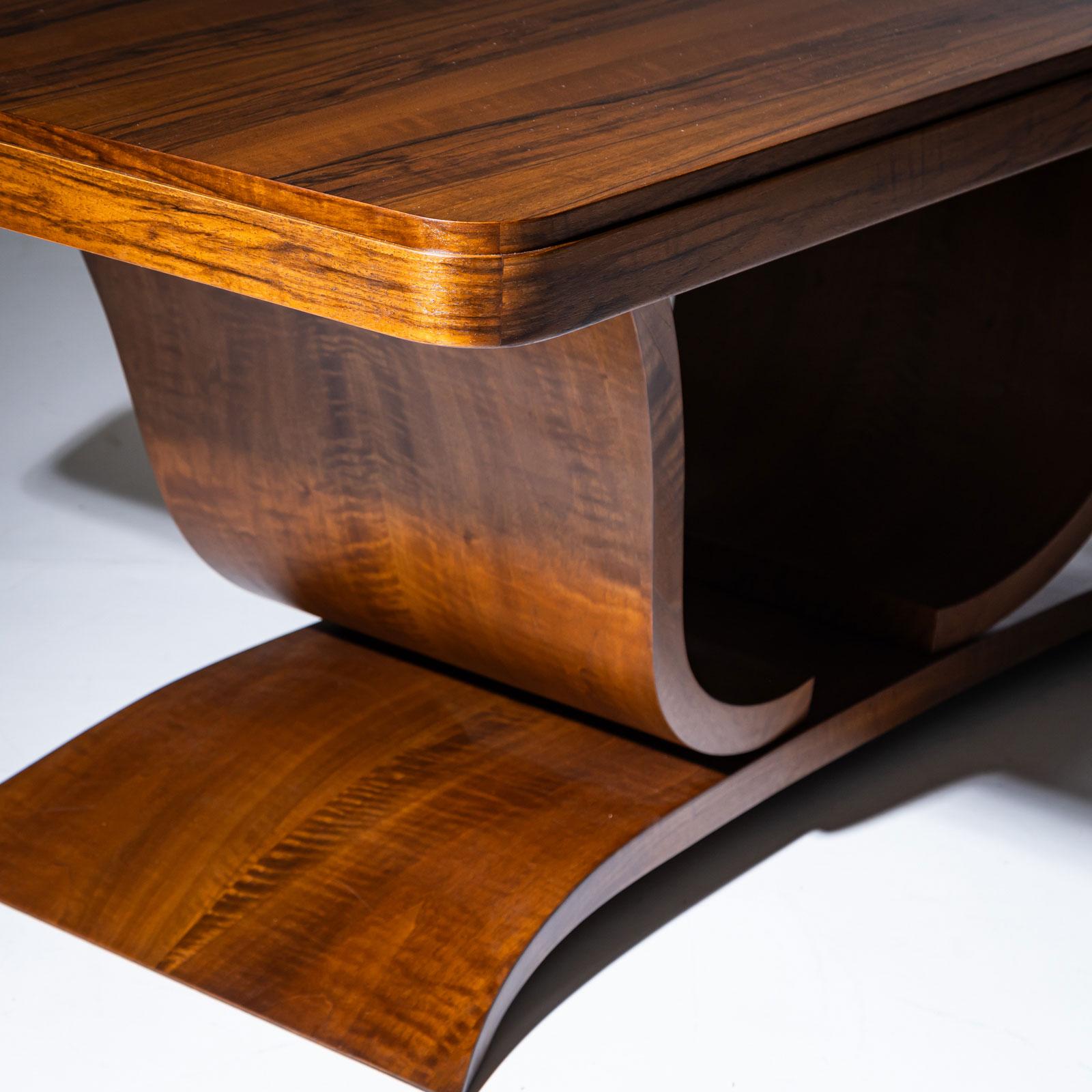 Veneer Art Deco Dining Table, circa 1920 For Sale