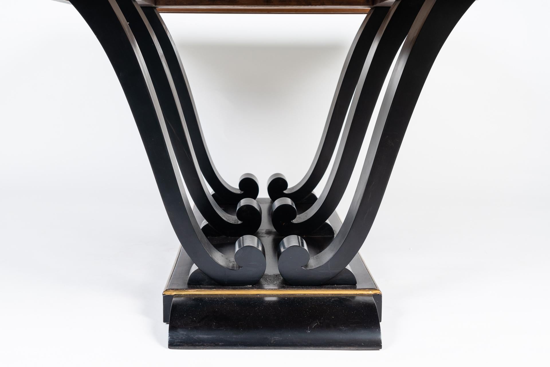 Mahogany Art Deco Dining Table For Sale