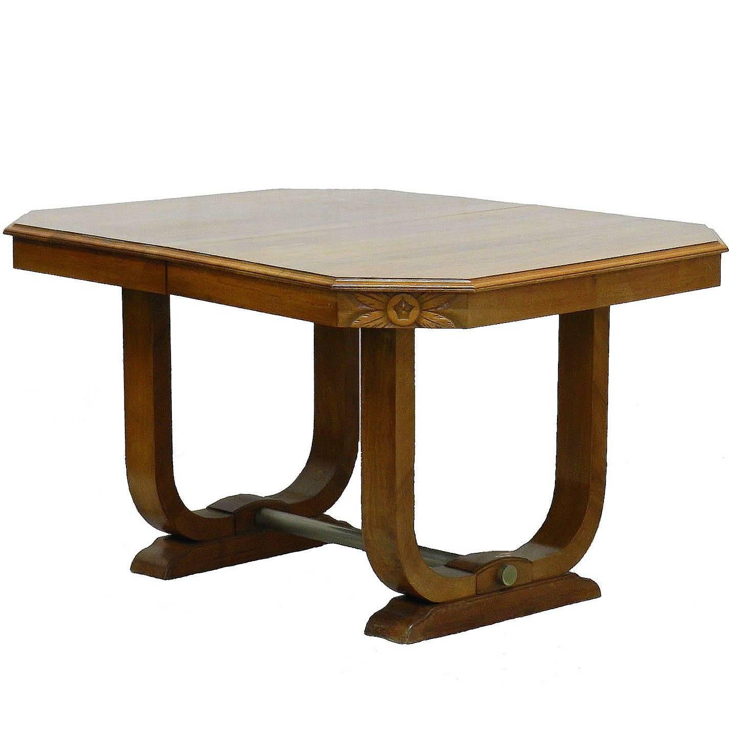 Art Deco Dining Table French circa 1930 Sue et Mare Style Desk or Center Table For Sale