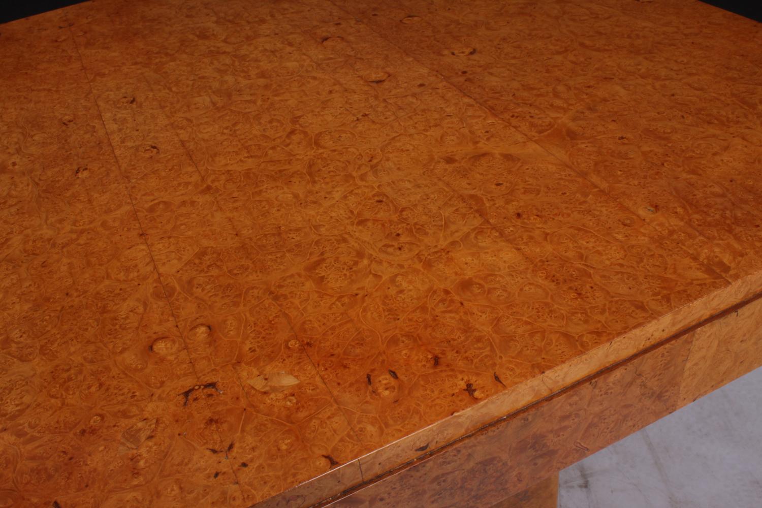Art Deco Dining Table in Burr Maple 3