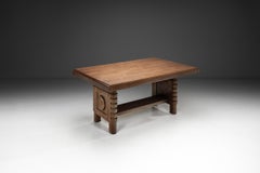Art Deco Dining Table in the manner of Charles Dudouyt, France 1930s