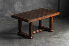 Art Deco Dining Table in the Style of Charles Dudouyt, France, 1930s