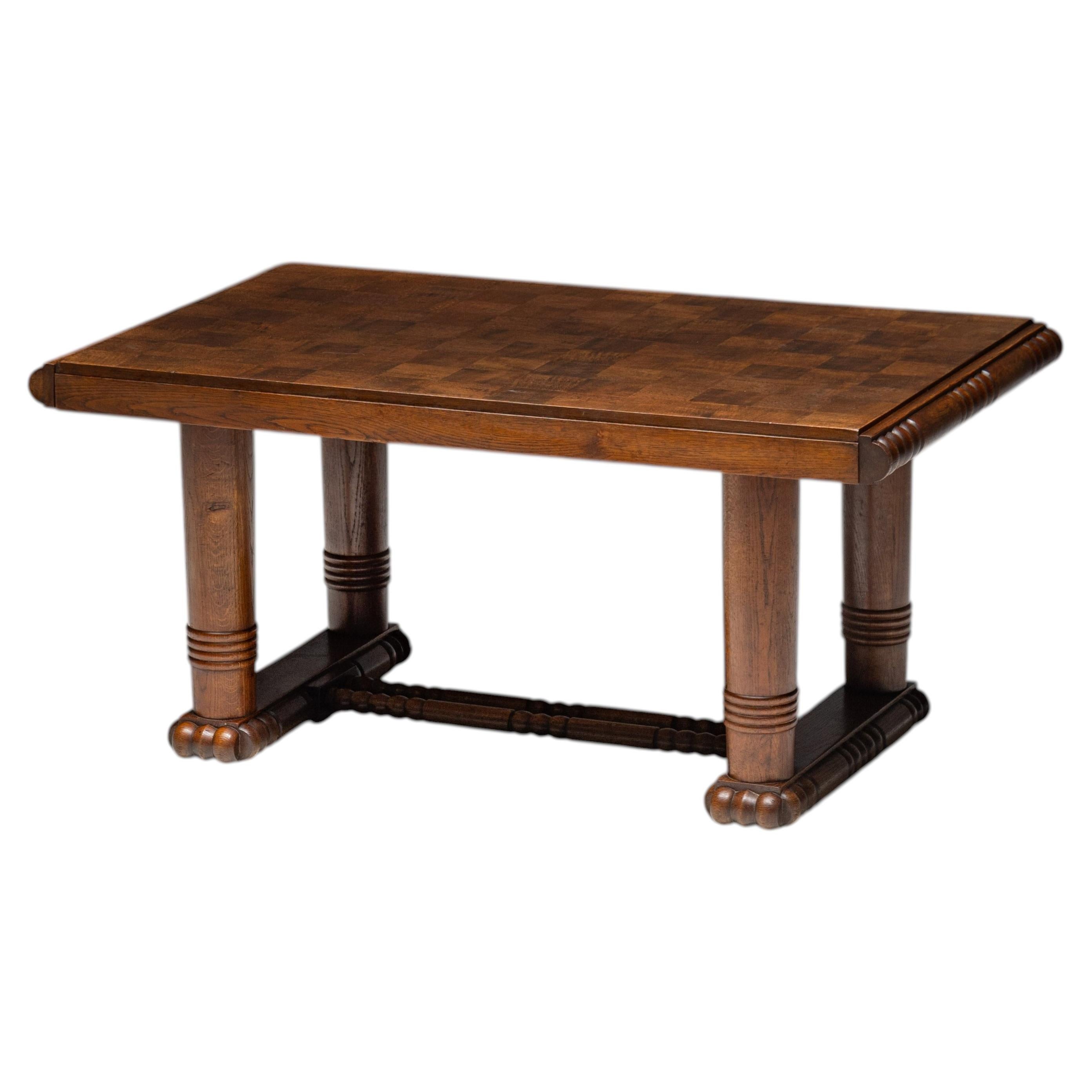 Art Deco Dining Table in the Style of Charles Dudouyt, France, 1930s