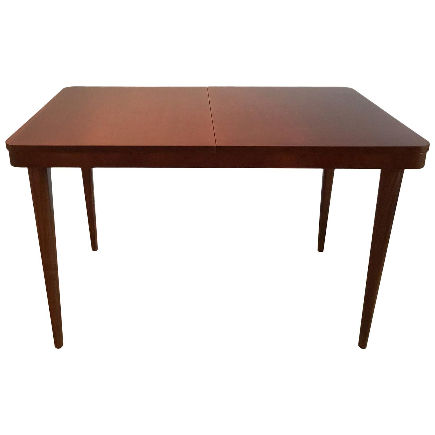 Art Deco Dining Table in Walnut by Jindřich Halabala, 1940s