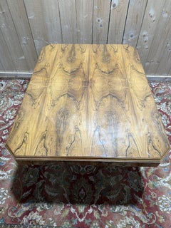 Art Deco Dining Table in Walnut Veneer, 20th Century