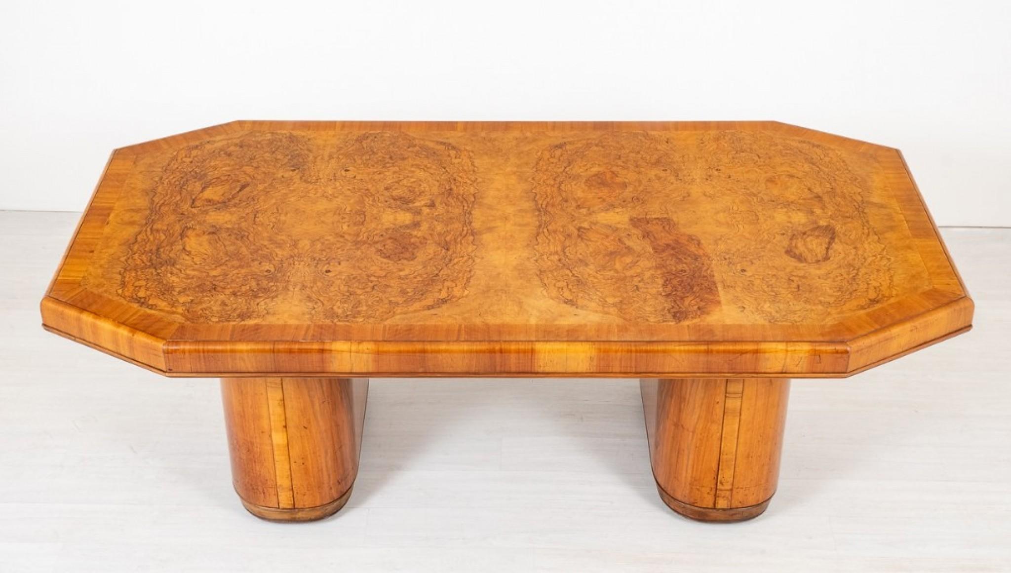 Walnut Art Deco Dining Table Period 1930s Furniture
