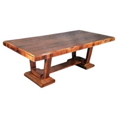 Retro Art Deco Dining Table w/ 2 Leaves