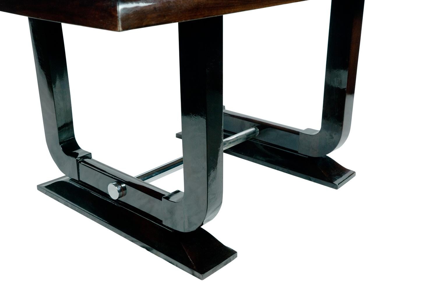French Art Deco Dinner Table extensible, 1930s For Sale