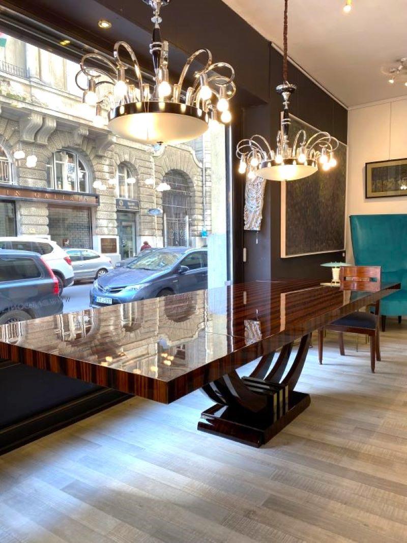 Français Table de salle à manger/conférence Art déco en vente