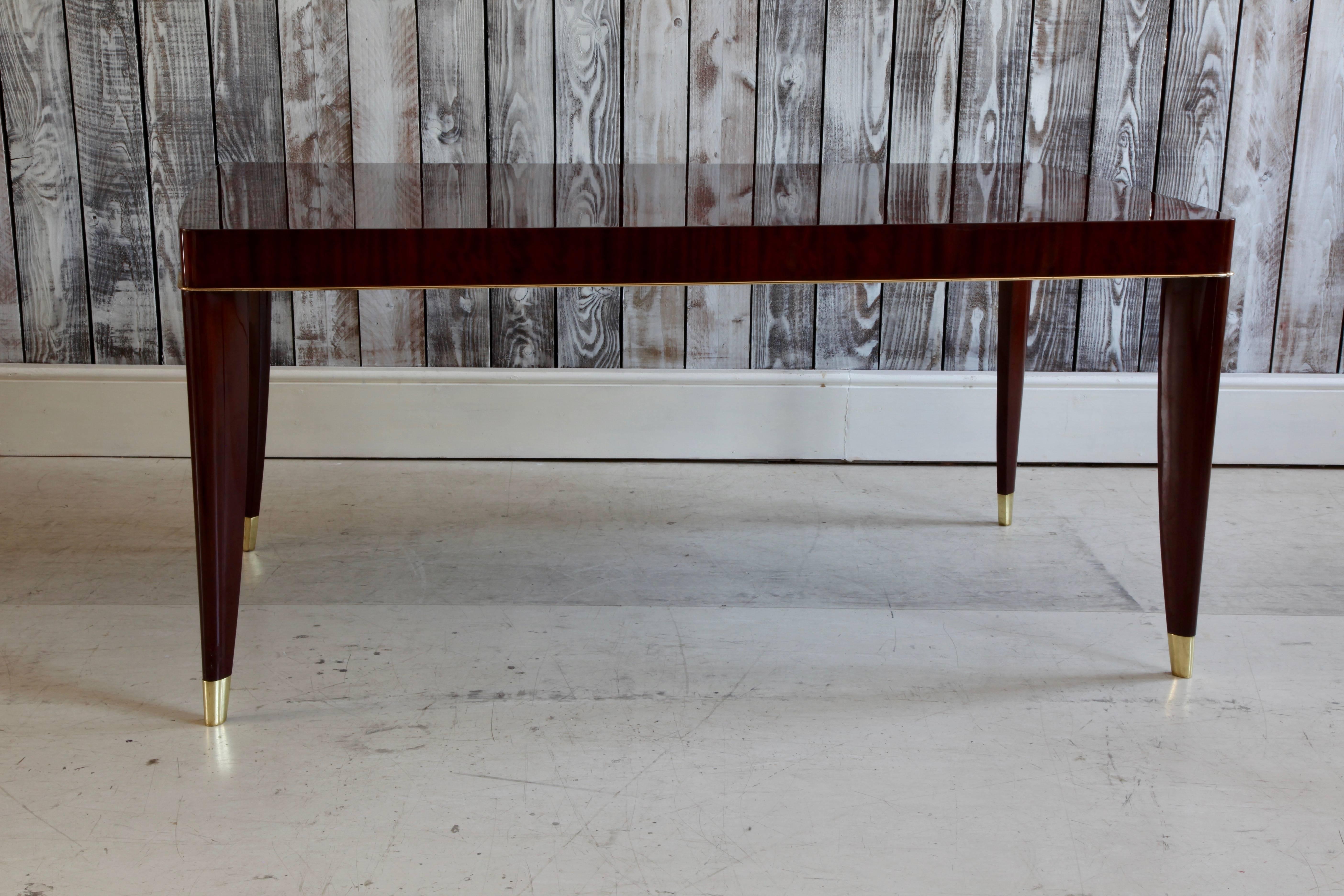 Mahogany Art Deco Dinning Table For Sale