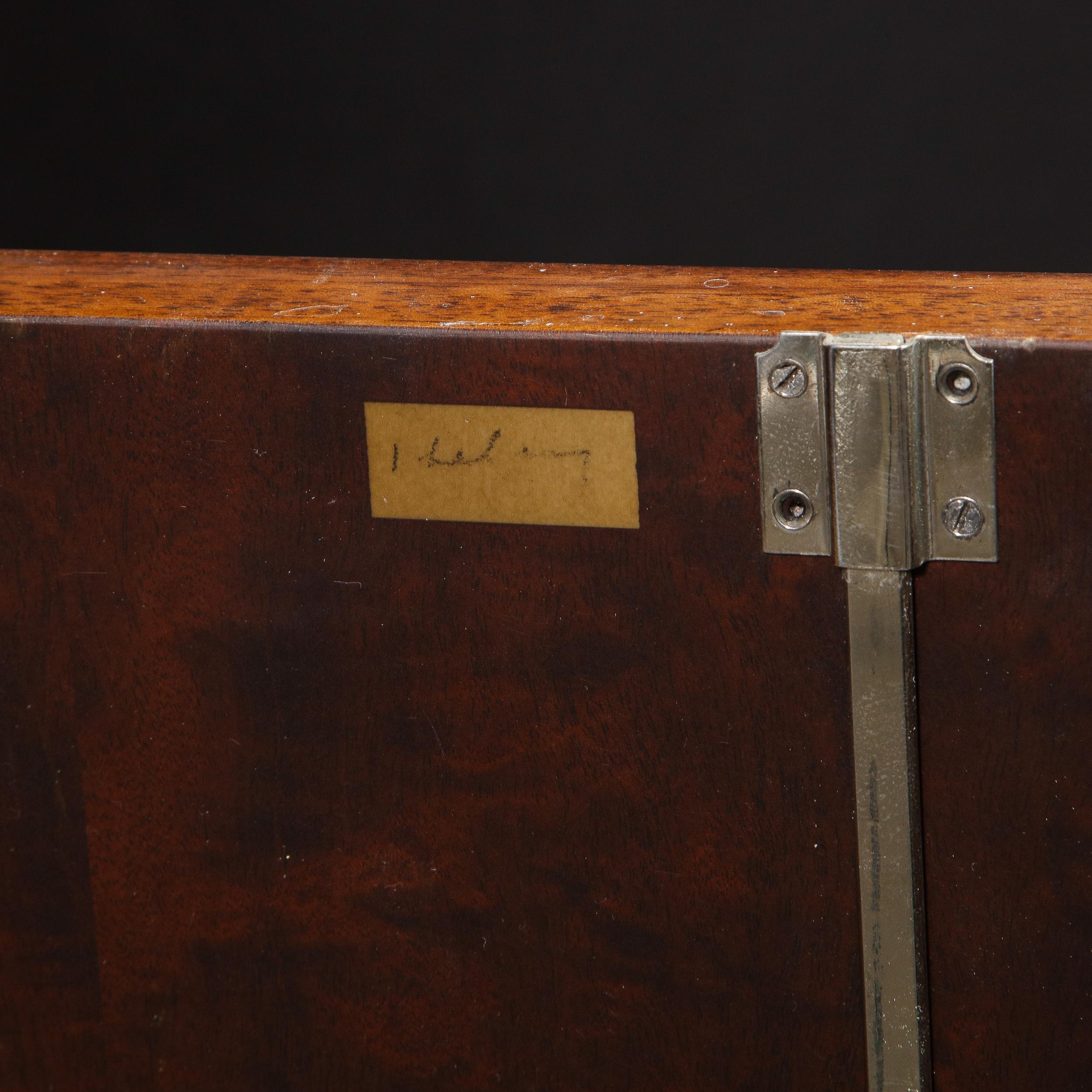 Signed Jules Leleu Art Deco Burled Acacia Cabinet w/ Bronze Fittings For Sale 9