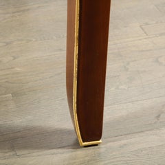 Art Deco Directoire Stil Nussbaum und Knochen Shagreen Spieltisch mit vergoldeten Akzenten