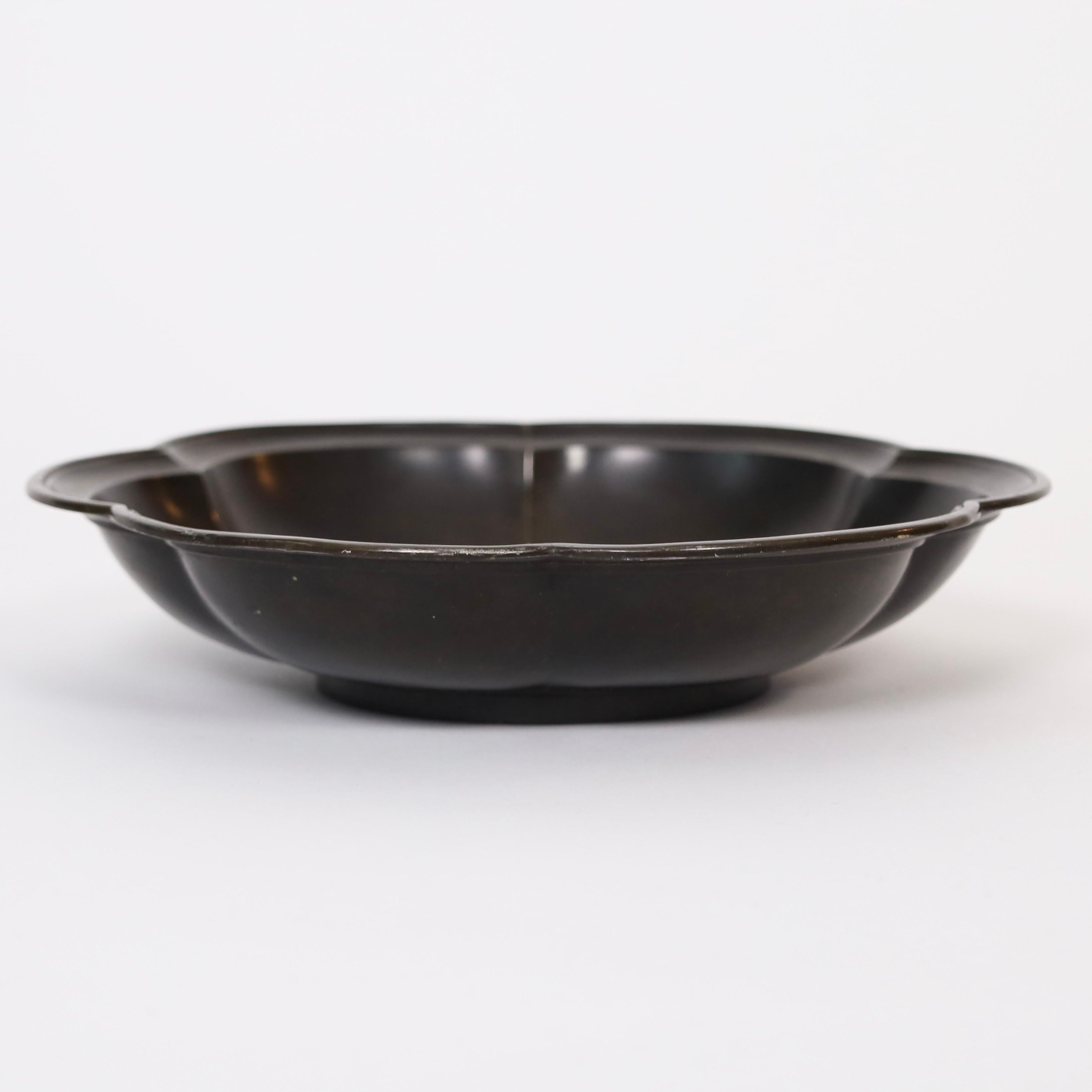 Metal Art Deco Discometal Bowl by Just Andersen, 1930s, Denmark For Sale