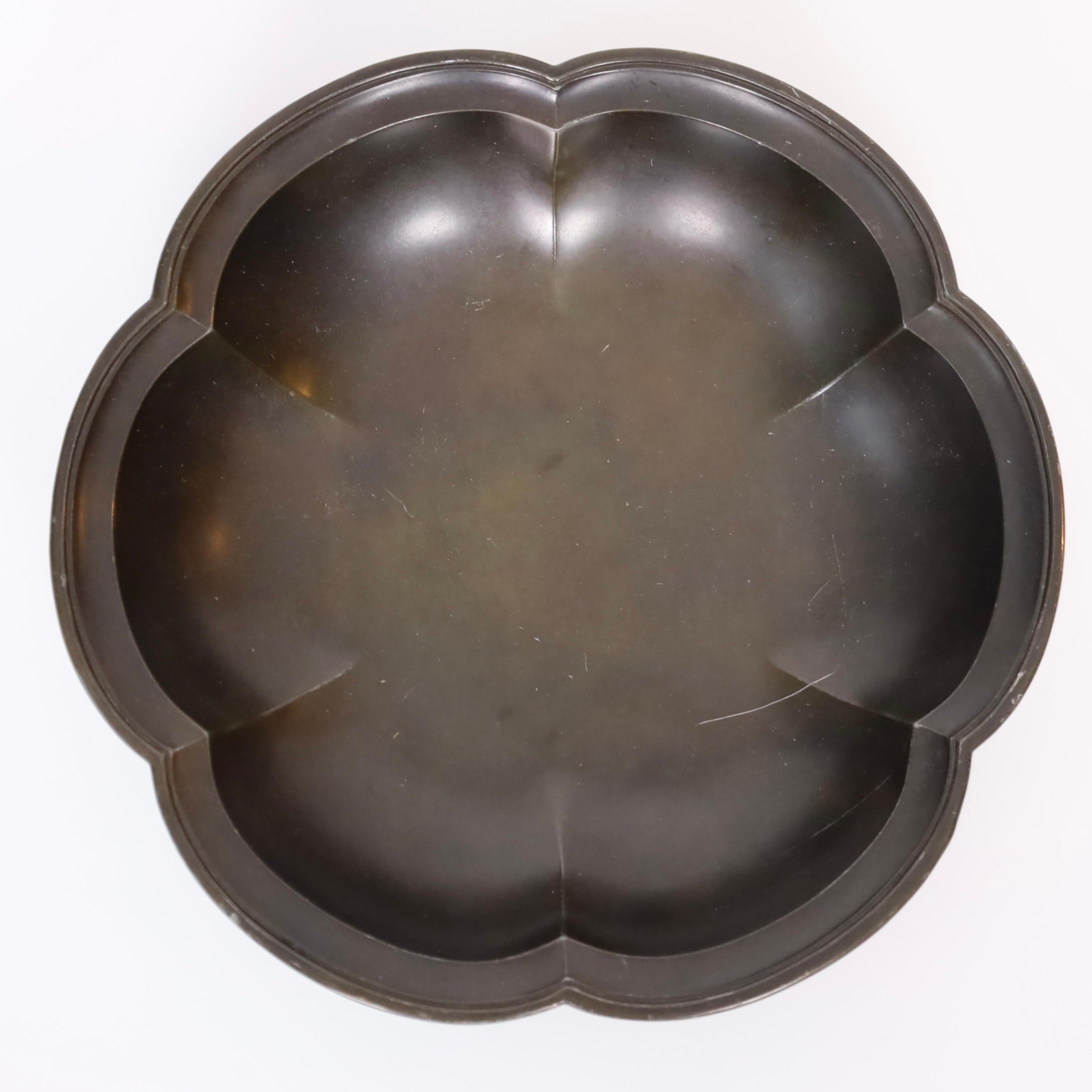 Art Deco Discometal Bowl by Just Andersen, 1930s, Denmark For Sale 2
