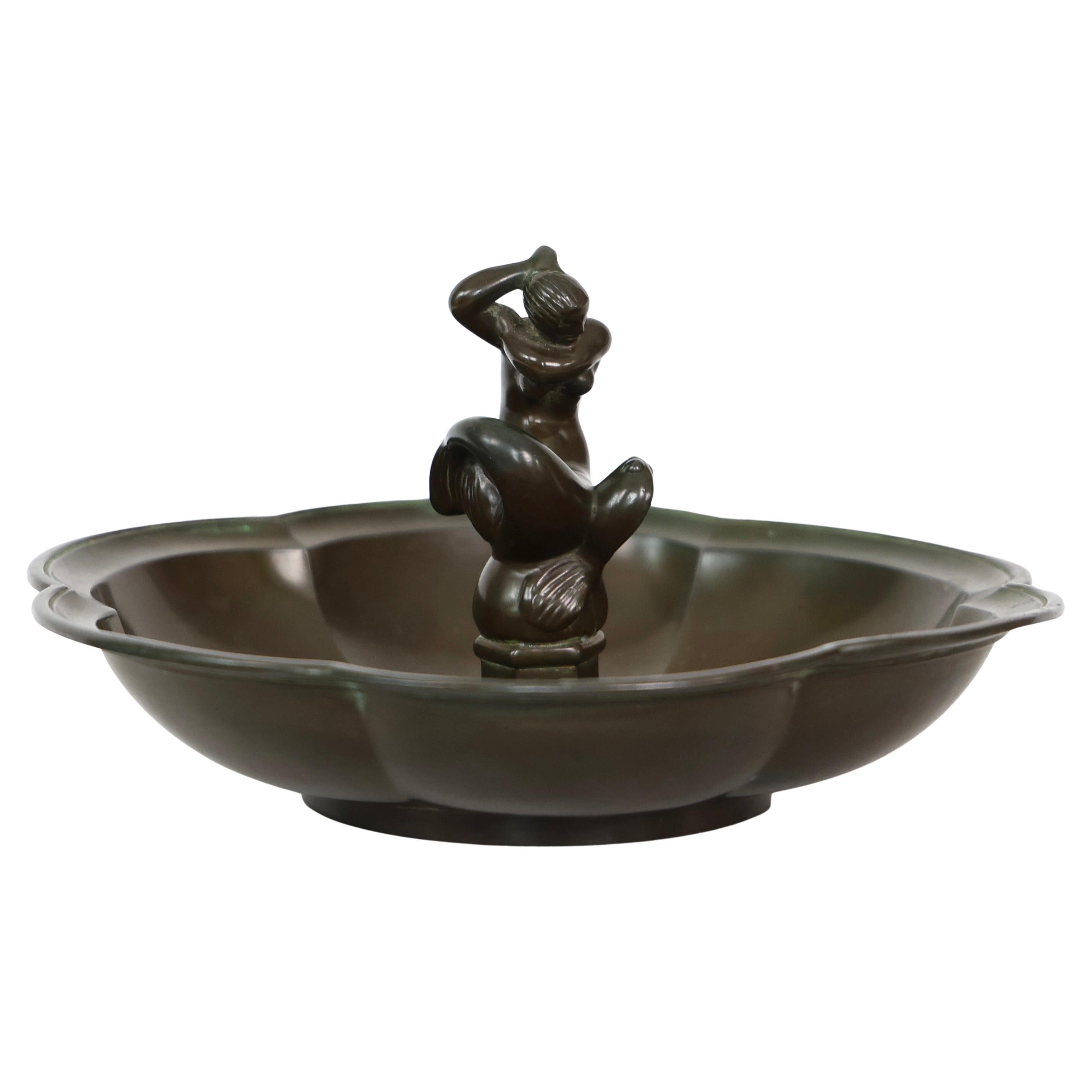 Discometal-Schale im Art déco-Stil von Just Andersen, 1930er Jahre, Dänemark
