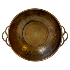 Art Deco Dish in Patinated Bronze by Ægte Ildfast, 1930s