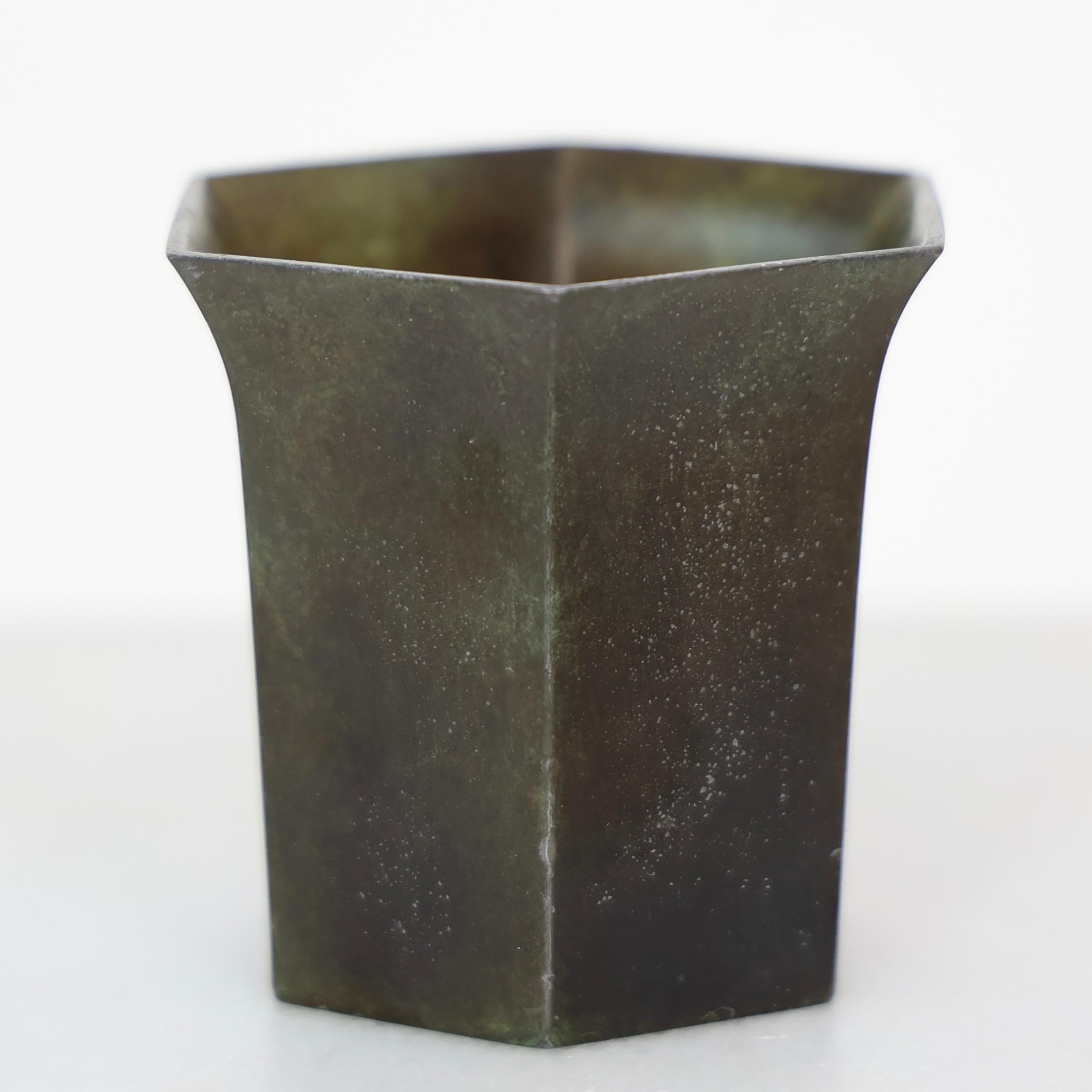 Metallo Art Deco Diskometal Goblets by Just Andersen, 1920s, Denmark in vendita