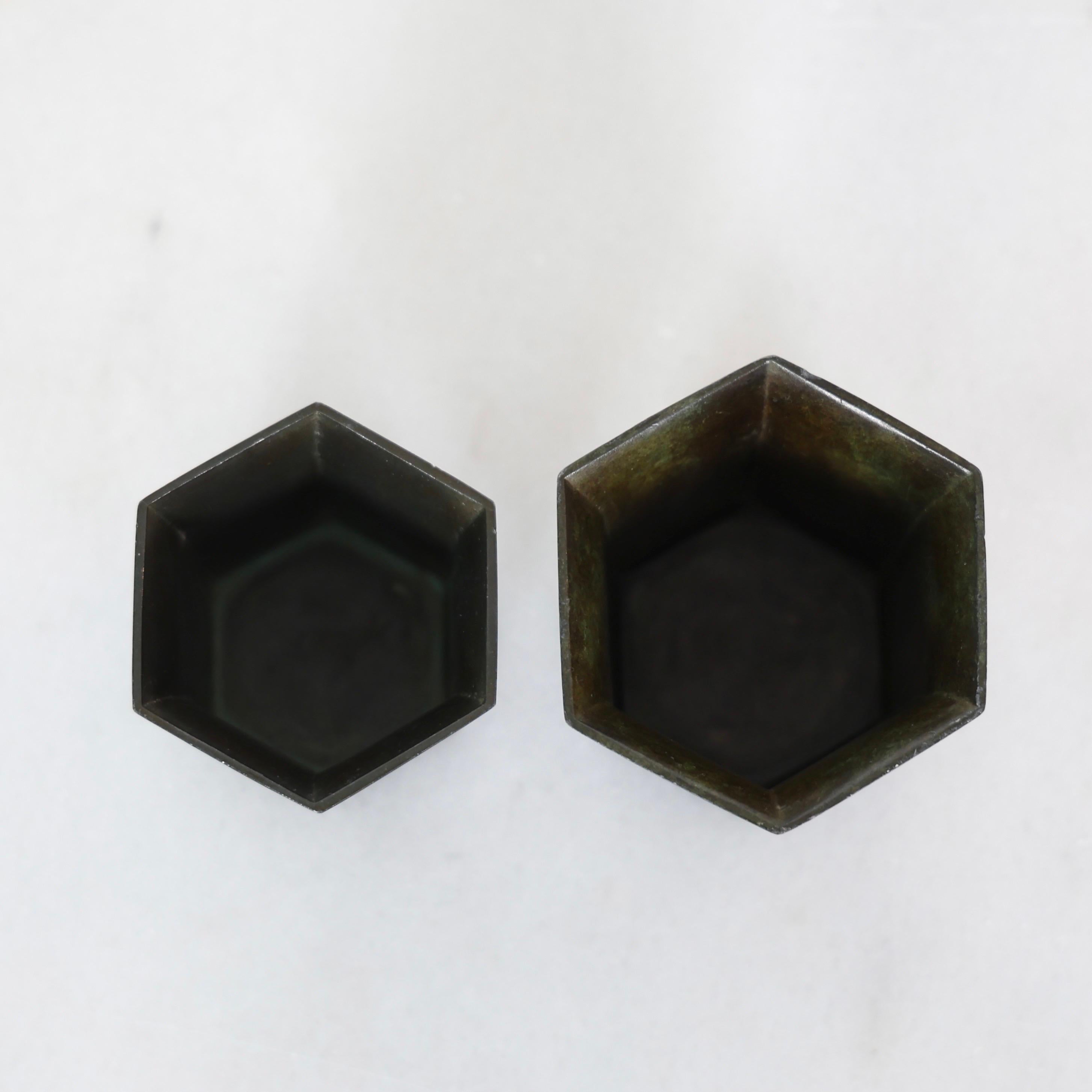 Art Deco Diskometal Goblets by Just Andersen, 1920s, Denmark in vendita 2