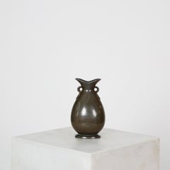 Vase Art déco Diskometal de Just Andersen, années 1920, Danemark