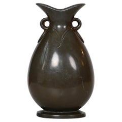 Art Deco Diskometal Vase by Just Andersen, 1920s, Denmark