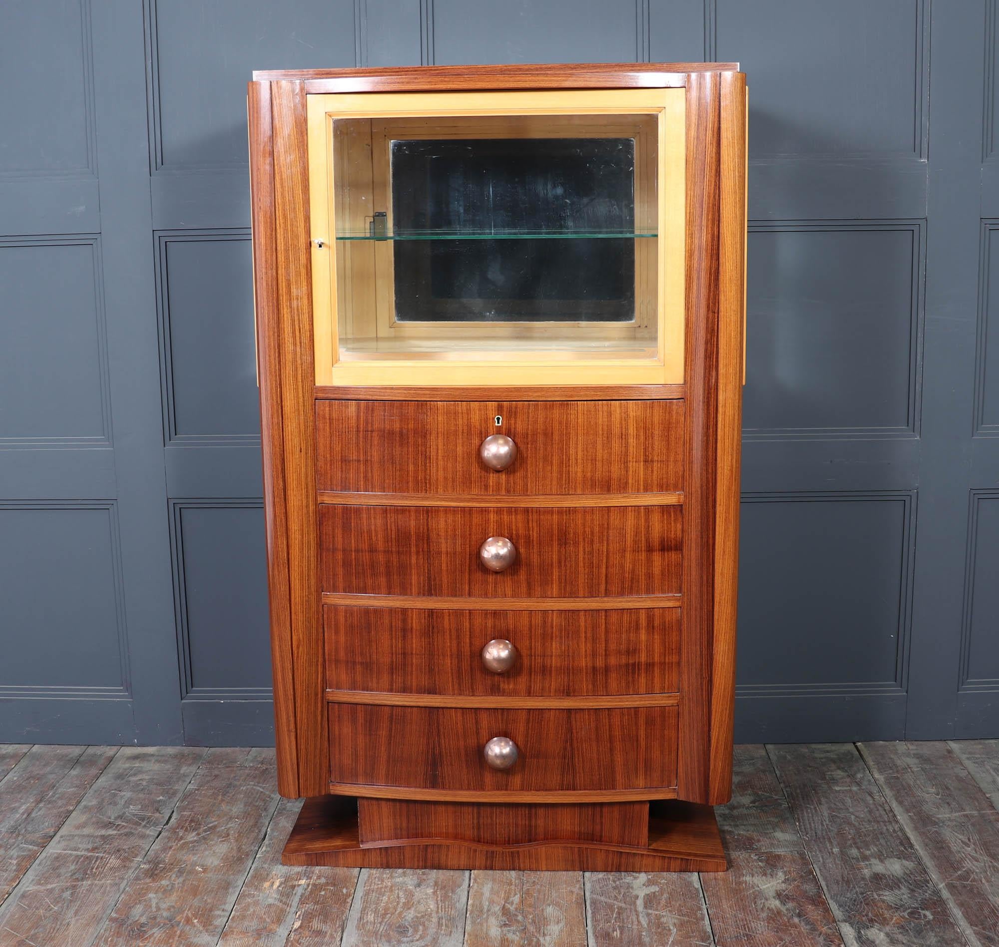 French Art Deco Display Cabinet c.1930s For Sale