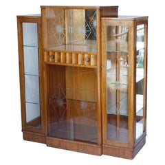 Art Deco Display Cabinet English, Circa 1935