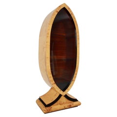 Art Deco Display Cabinet in Burl & Ebony