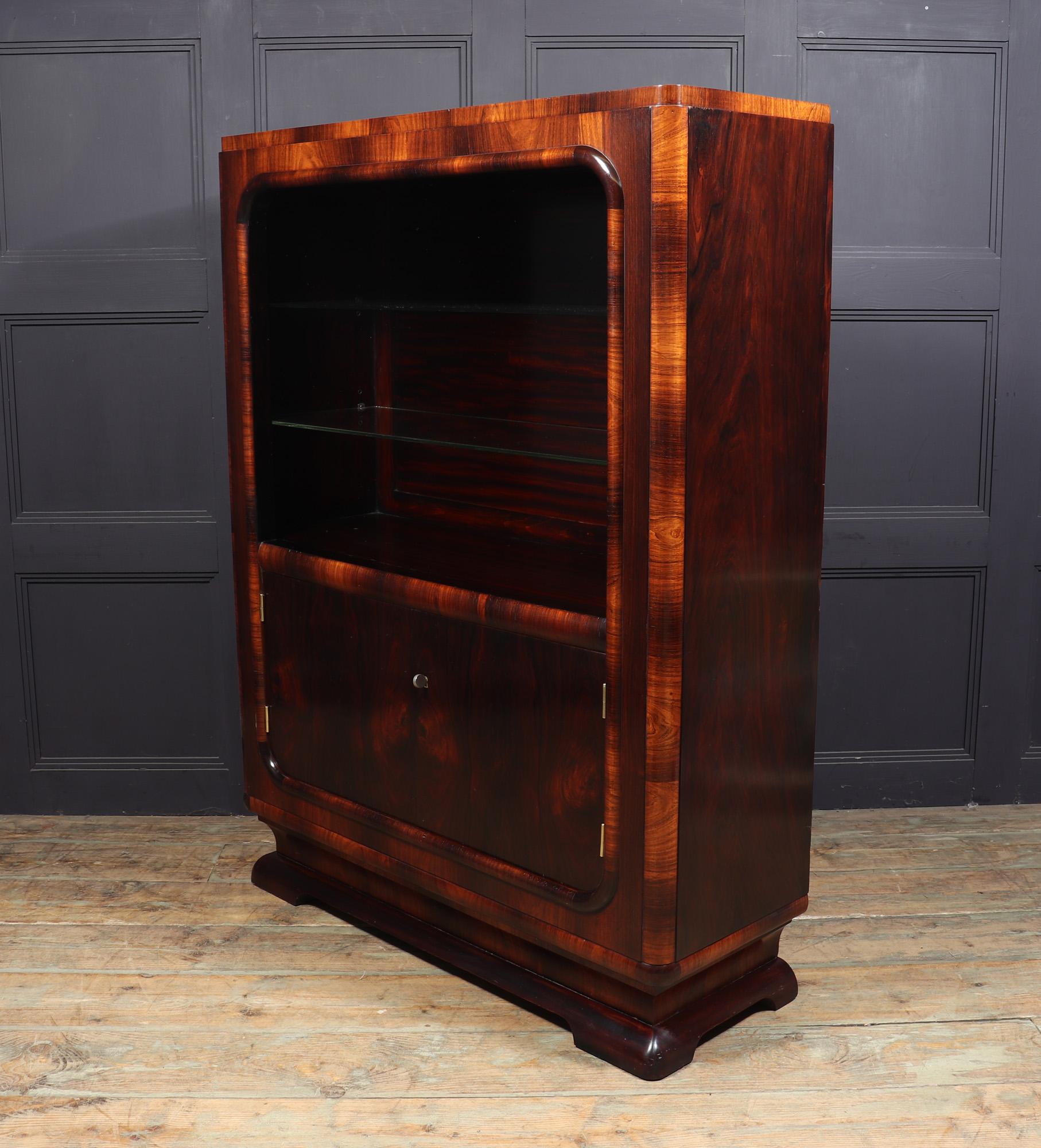 Art Deco Display Cabinet in Rosewood  For Sale 6