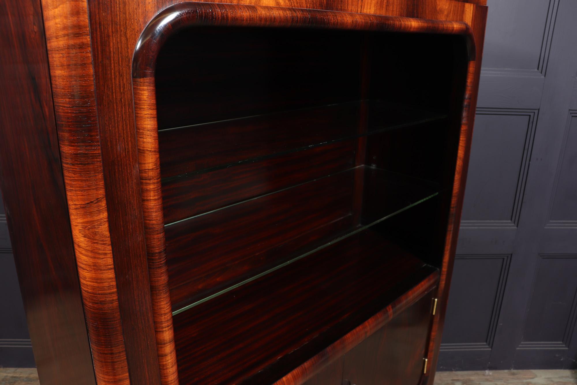Art Deco Display Cabinet in Rosewood  For Sale 2