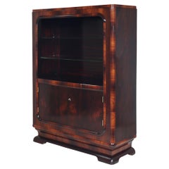 Used Art Deco Display Cabinet in Rosewood 