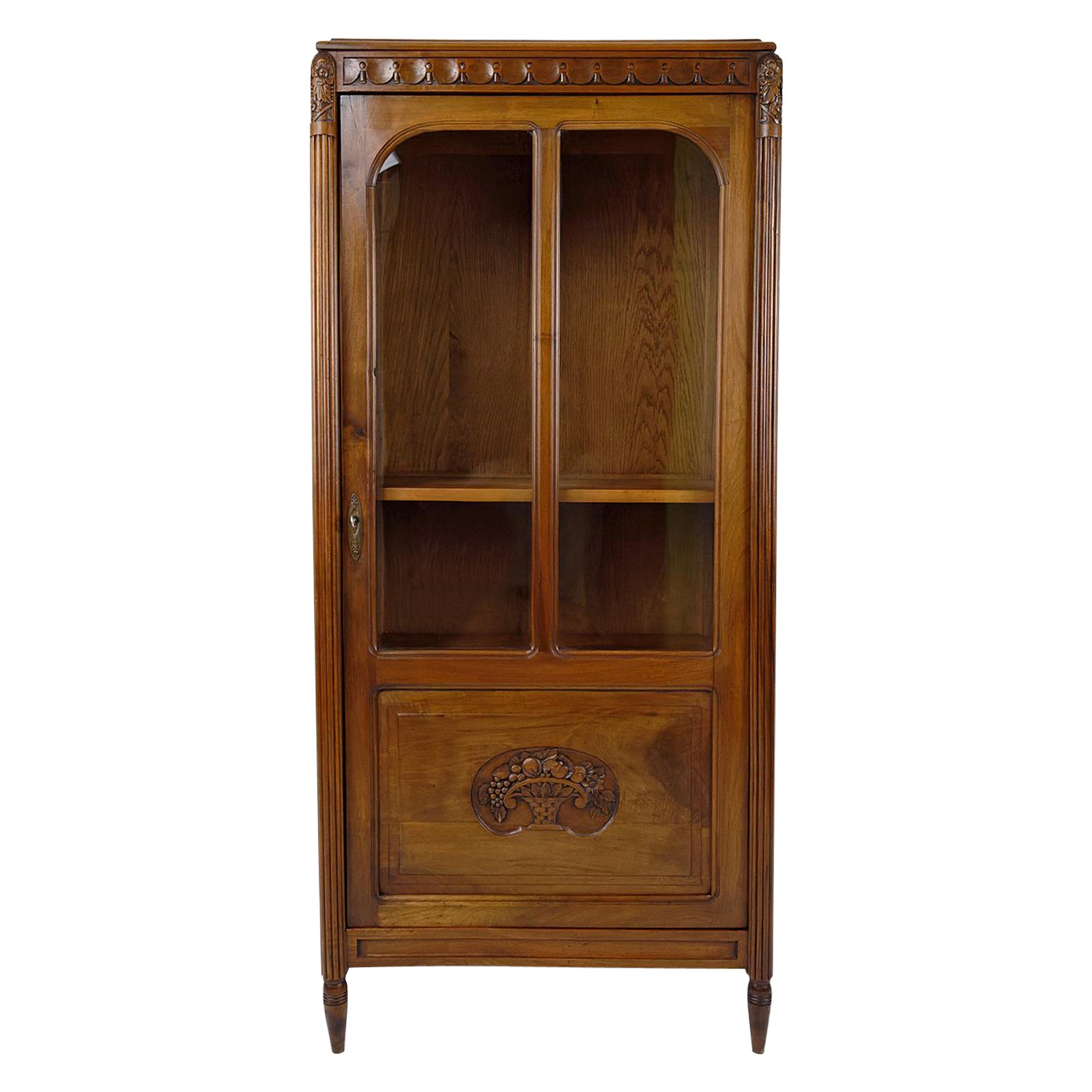 Vetrina / bacheca / libreria in noce Art Déco, Francia, CIRCA 1920 in vendita