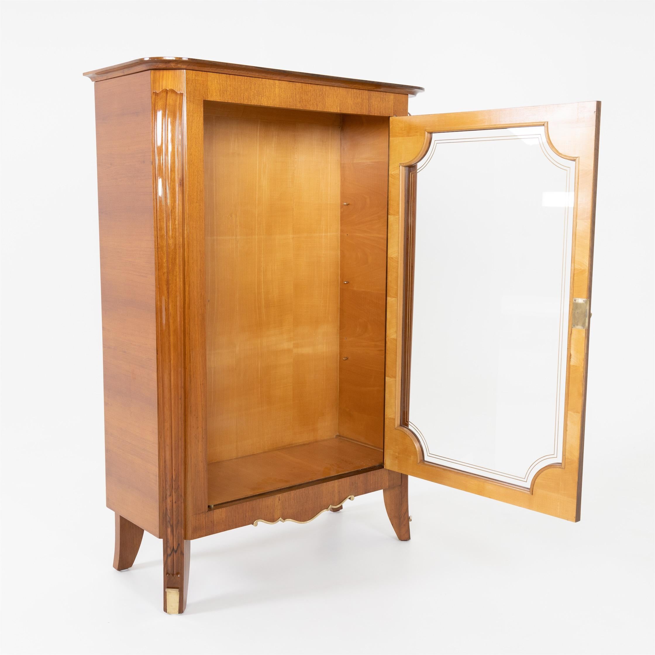 Mid-20th Century Art Deco Display Case, Jules Leleu style, France, 1940s For Sale