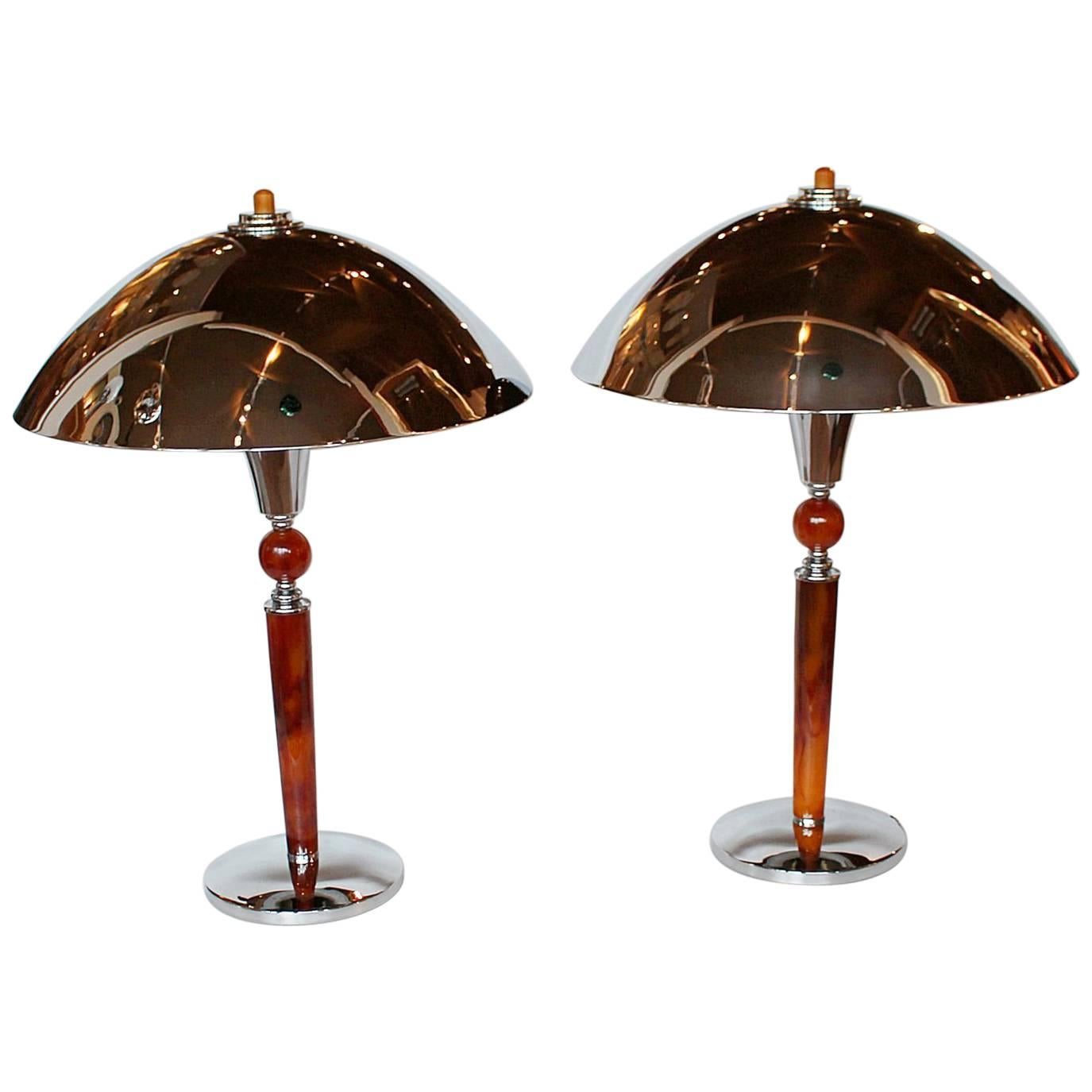 Art Deco Dome Lamps