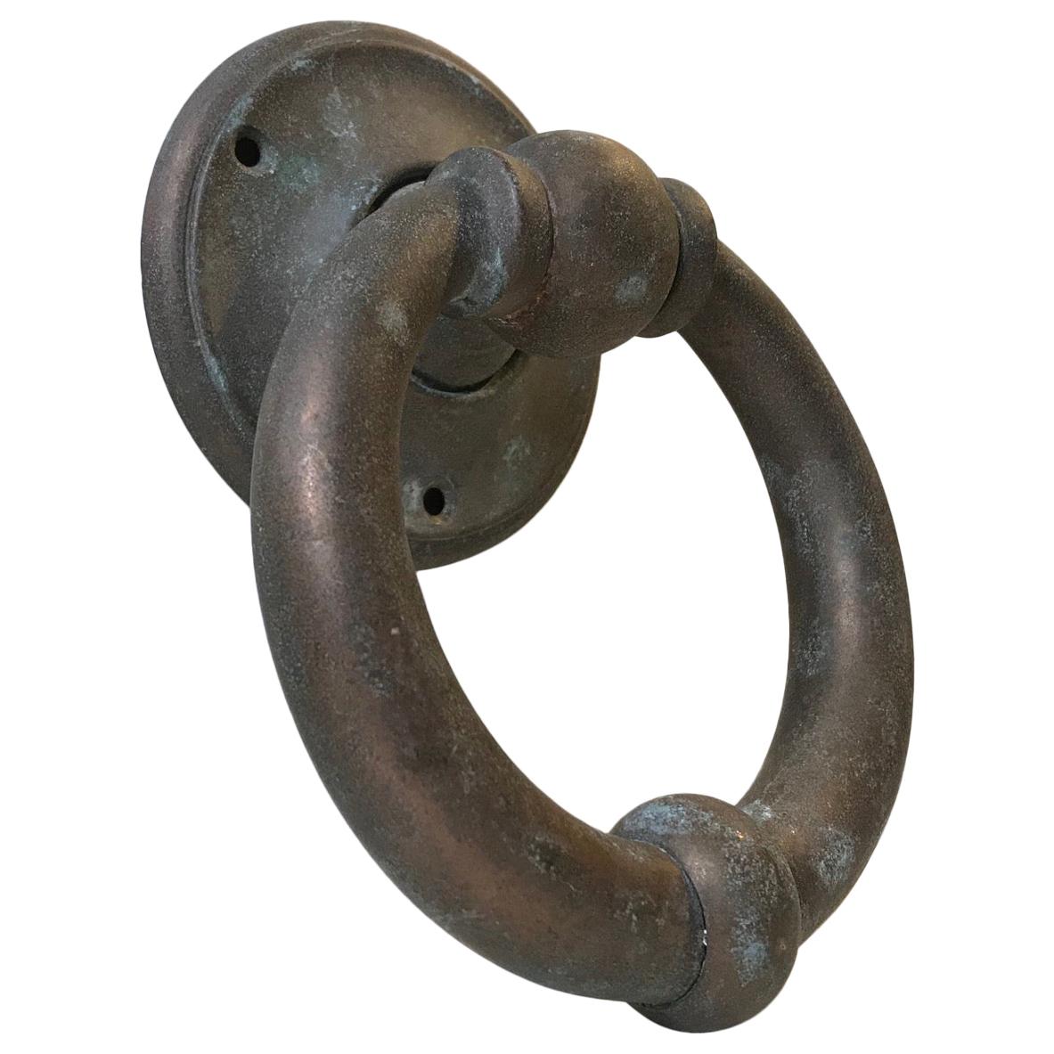 Art Deco Door Knocker in Bronze, 1930s at 1stDibs