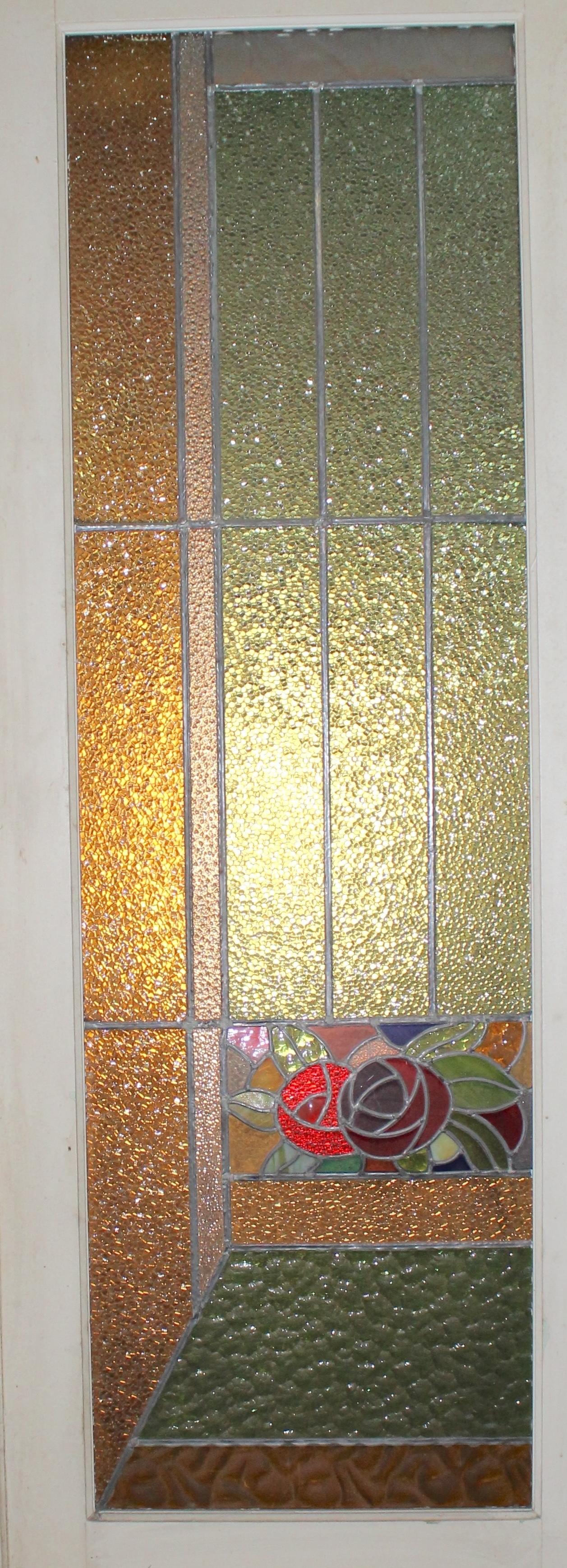Art Déco Porta Art Deco con Stained Glass 27