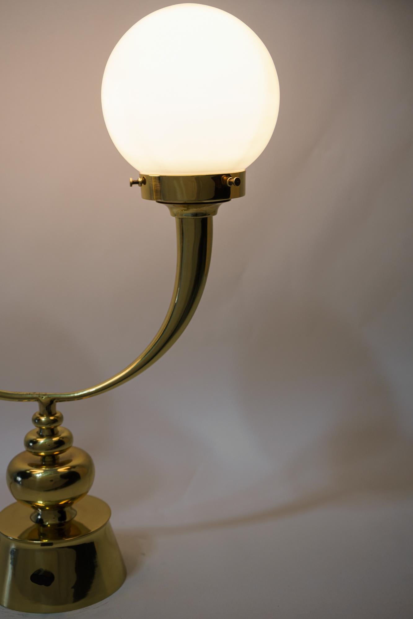 Art Deco Double Arm Table Lamp, Vienna, circa 1920s In Good Condition For Sale In Wien, AT