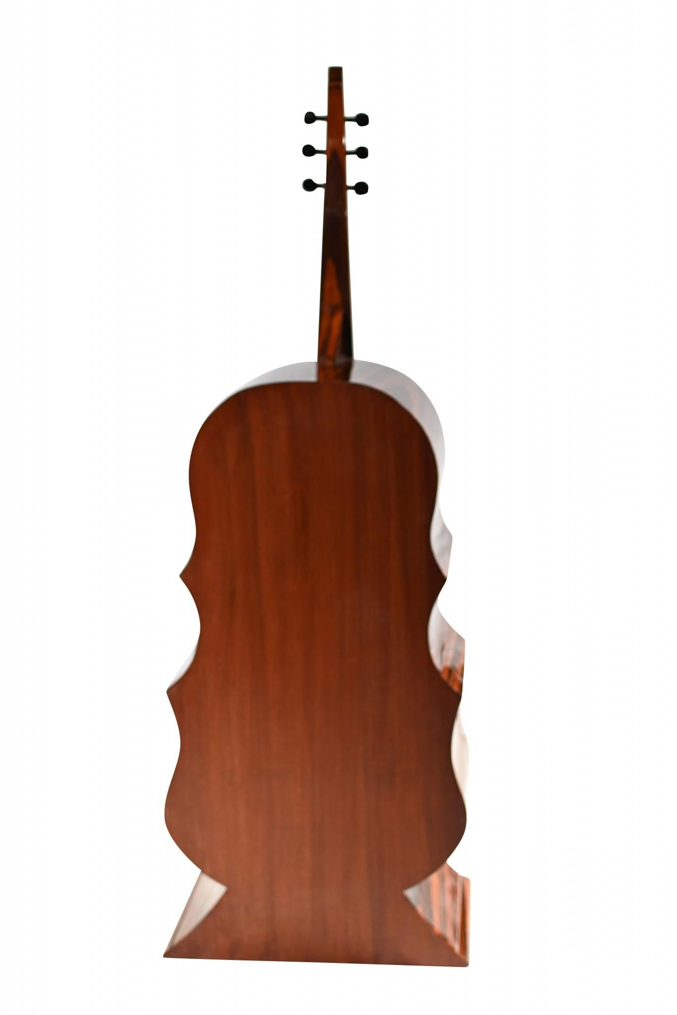 Art Deco Double Bass Cabinet Chest Drawers Rosewood In Good Condition For Sale In Potters Bar, GB